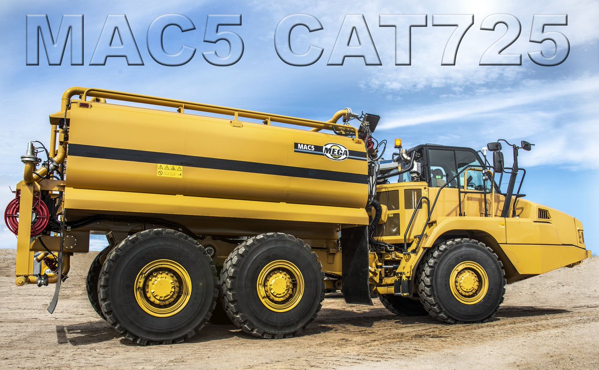 MegaCorpWW's tweet photo. Fully loaded!This 5,000 gallon articulated water tank on CAT725 shipped last week to #EmpireSW.This beauty was fully loaded with options like stainless
steel spray heads & Mega's DiSCS digital spray control system.Gearing up for summer?Call us 4 all of your summer watering needs! https://t.co/ordpoZpi7V