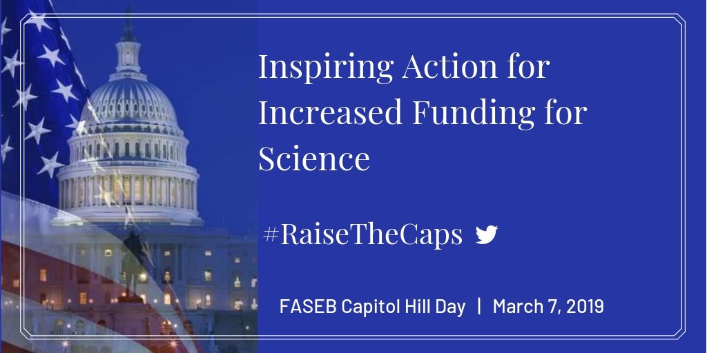 FASEBorg's tweet image. Biomedical and biological scientists are on Capitol Hill today urging Congress to provide @NSF with $9.0 billion in research funding. Find out why this investment is critical to advancing our nation’s health and welfare. bit.ly/2VgTxBL #RaiseTheCaps #FundScience