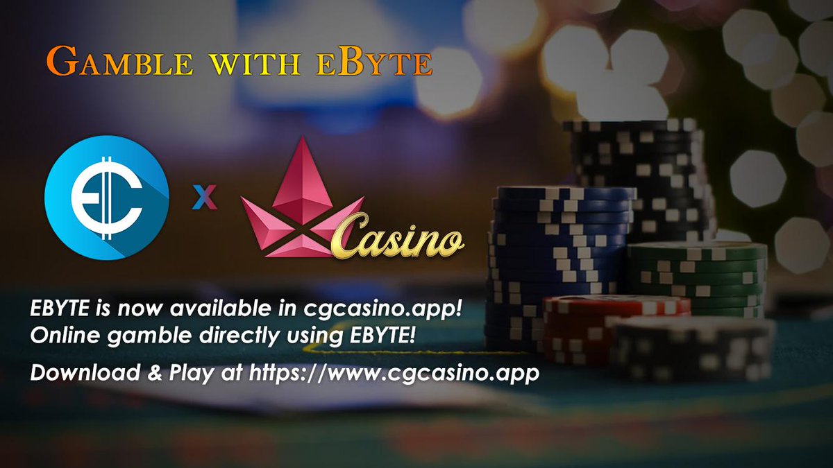 eByteCommunity's tweet photo. Gamble with eByte on https://t.co/3brOGjTnDP 🎰😎
 
#ClickGem https://t.co/704qBnxHXW