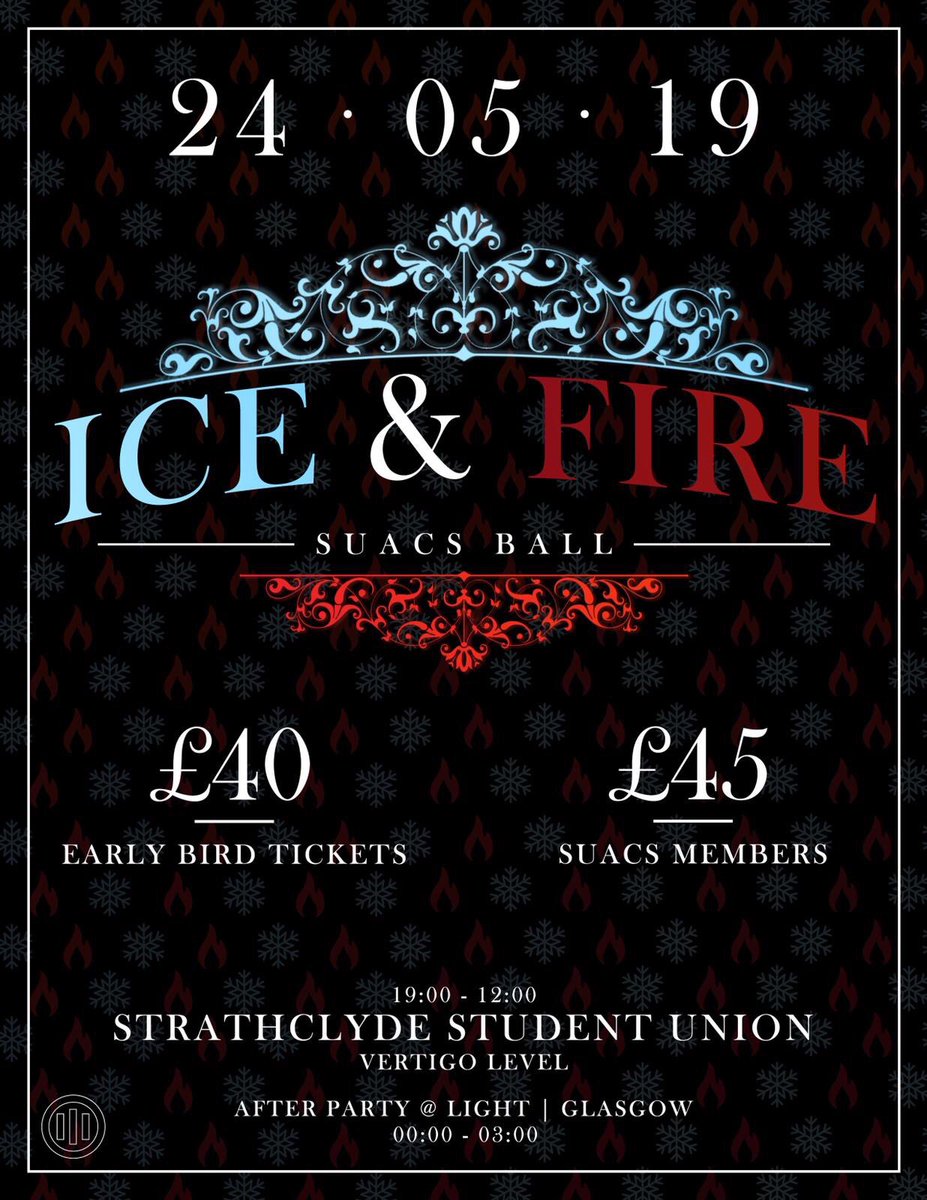 EU_ACS's tweet photo. Our ACS will be part of the 5th Scottish Universities ACS Ball!!! The theme this year is ICE &amp; FIRE. Your ticket includes: transport to the venue and back, access to the ball, entertainment and food, great company AND free entry to the After Party! GET YOUR TICKETS NOW✨💖 https://t.co/r0SjFH6ZEI
