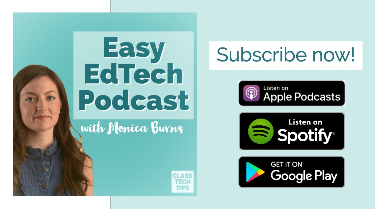 ClassTechTips's tweet photo. My NEW podcast is now live :)

⭐️ I launched with FOUR episodes &amp; you can listen to them all right here: https://t.co/QlYdiZgMEq

1️⃣ Virtual Reality Discussions
2️⃣ Read Alouds + Guides
3️⃣ Explainer Videos
4️⃣ Backchannels

⭐️ Use the link above to subscribe on any platform! https://t.co/FT0T7kwpry