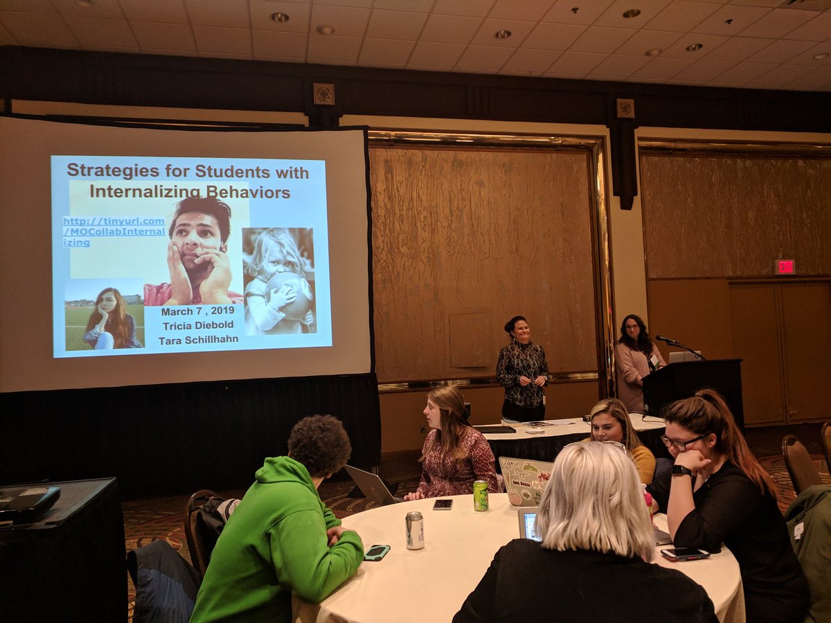 randomshot81's tweet photo. Amazing @TriciaDiebold and Tara presenting about how to support students with internalizing behaviors at #CollConf3! #ssdlearns https://t.co/H24n2Zeg3F