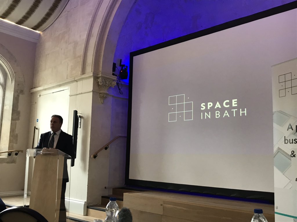 Cllr Tim Warren welcomes guests with exciting announcements about Bath Quays. Stay tuned. @InvestinBath <a href="/WestofEnglandCA/">West of England Mayoral Combined Authority</a> <a href="/WofEnglandLEP/">West of England LEP</a>