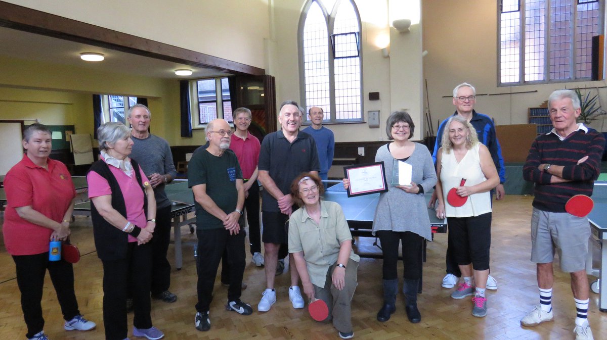 Excitement at our 55+ session this morning as club secretary Anne @AnneBorrowdale receives a <a href="/Pride_Of_TT/">Pride Of TT</a> Award as Regional Volunteer of the Year.