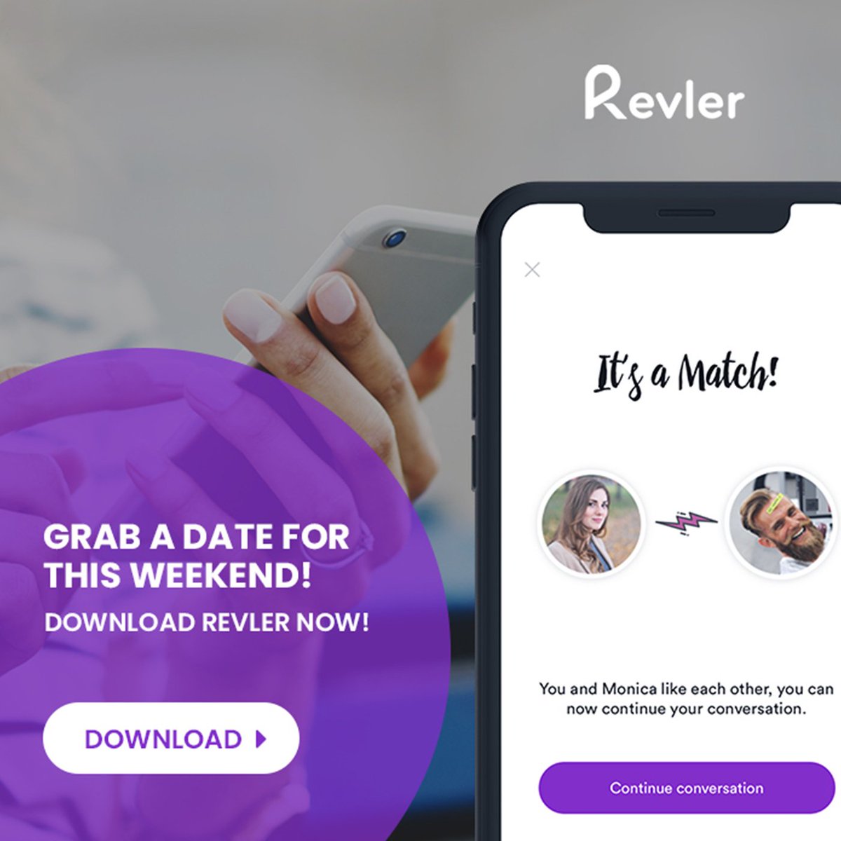 RevlerApp's tweet photo. Grab a date for this weekend! Download Revler now!

Download

https://t.co/J8iVVQqaR9

#cute #romantic #boys #boyfriend #beyourself #selfconfidence #meetnewpeople #findlove #startdating https://t.co/JPcJNAEtD5