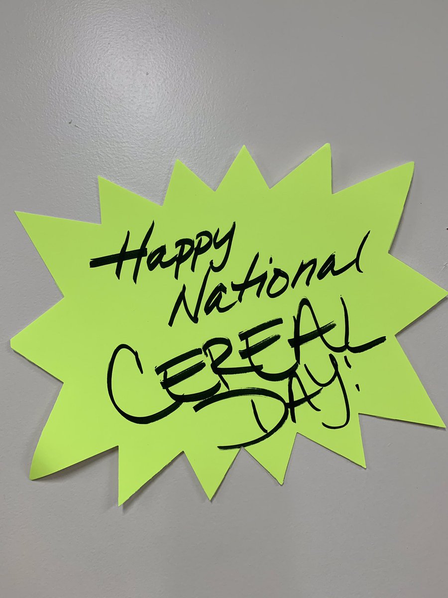 nathan_orange's tweet photo. Happy National Cereal Day! #1549proud  #D210proud #NationalCerealDay https://t.co/GxFhyceKu4