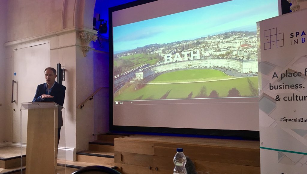 Simon Martin discussing the developments at #bathquays and the over £200m public and private investment on the scheme <a href="/SpaceInBath/">In B&NES</a> <a href="/bathquays/">Bath Quays</a> <a href="/WestofEnglandCA/">West of England Mayoral Combined Authority</a> <a href="/WofEnglandLEP/">West of England LEP</a> #spaceinbath #business #regeneration