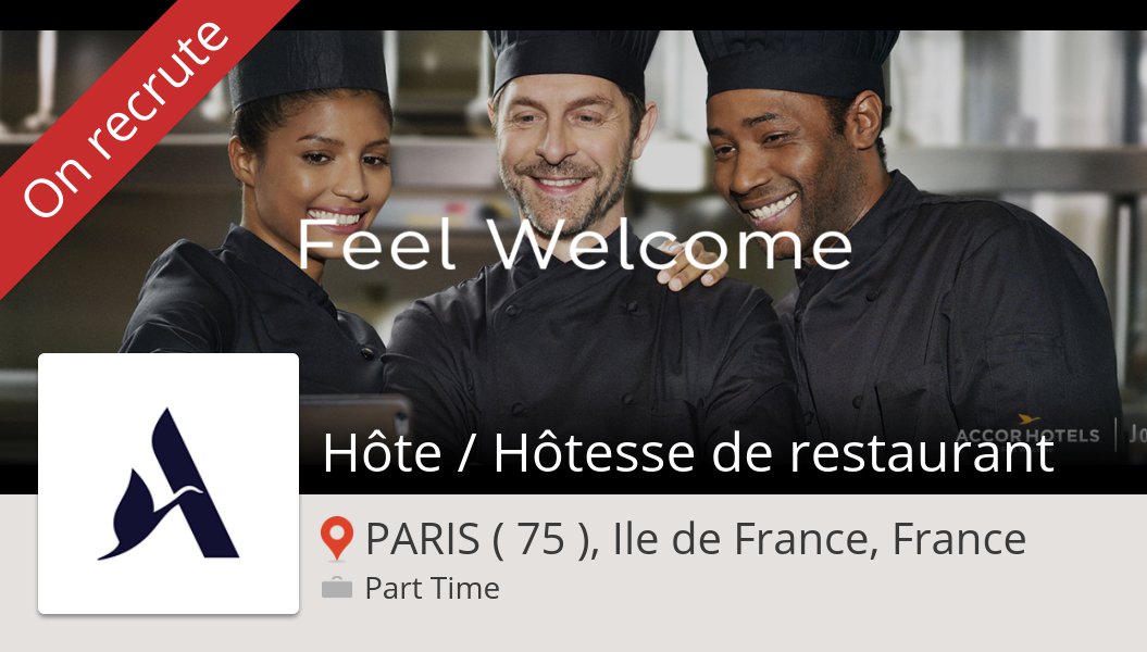 LilianP24's tweet photo. #AccorHotels recherche un(e) Hôte / #Hôtesse de #restaurant, postulez dès maintenant! (#PARIS75IledeFranceFrance) #job https://t.co/QKNnTKKwLs #AccorHotels https://t.co/evSKaePwQb