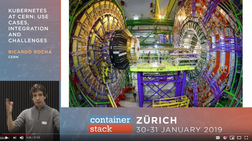 container_stack's tweet image. An impressive talk by Ricardo Rocha on the technical challenges of scientific computation at #CERN - #containerstack
buff.ly/2XICNW3
@ahcorporto @CERN @kubernetesio @container_stack #Kubernetes