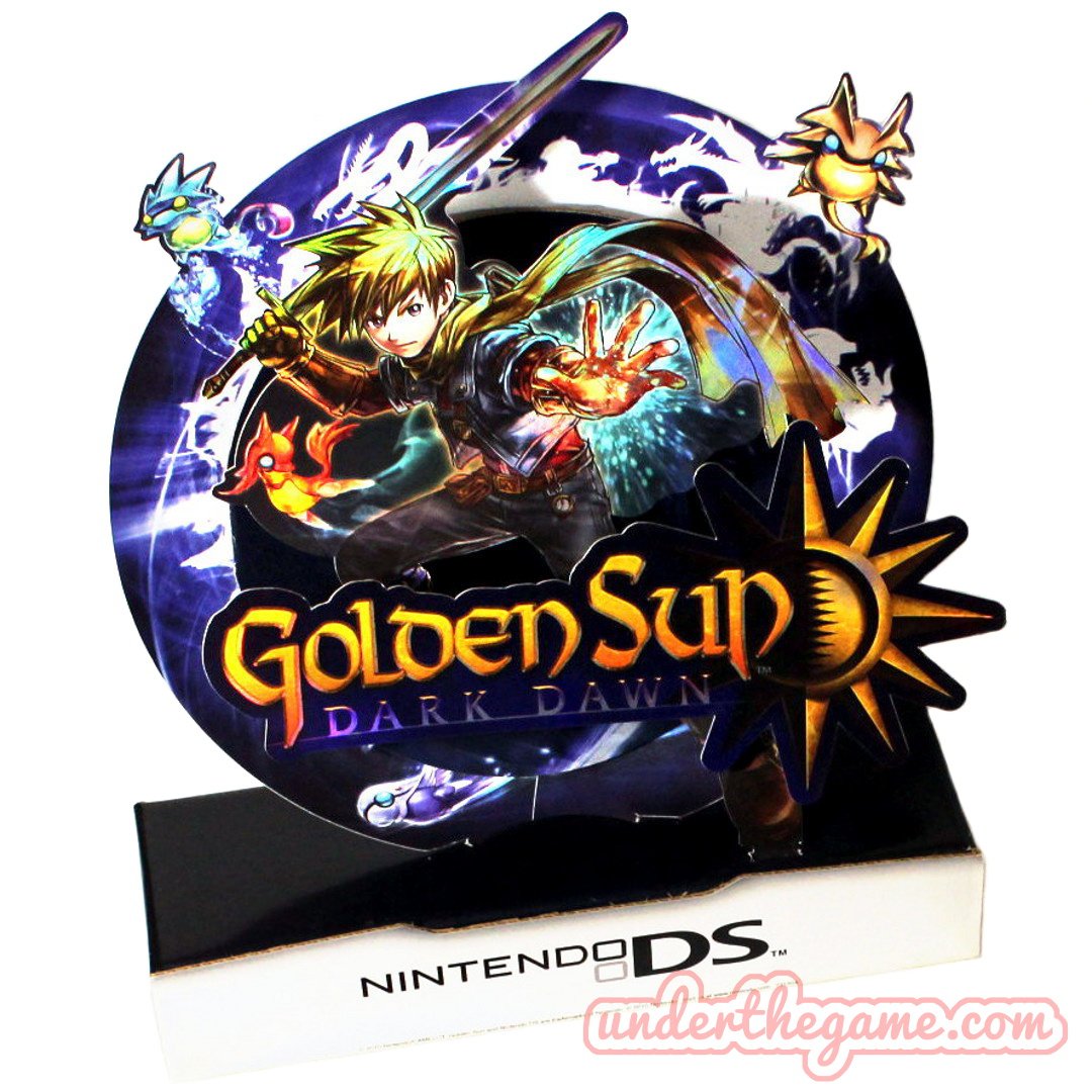 underZEgame's tweet photo. Store display promo Golden Sun Dark Dawn (US version) on Nintendo DS ❤
#nintendo #plv #nintendostore #goldensun #goldensundarkdawn #nintendopromo #nintendocollection https://t.co/0JbCUy1qA1