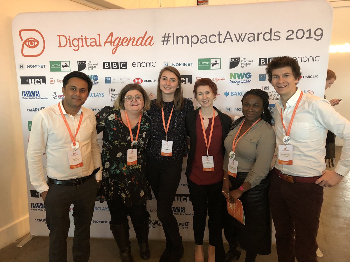 Crossing my fingers and toes hoping we win the Health Category this afternoon for @VersusArthritis Arthritis Virtual Assistant at the <a href="/DigitalAgenda_/">DigitalAgenda #TechForGood</a>   #ImpactAwards 2019