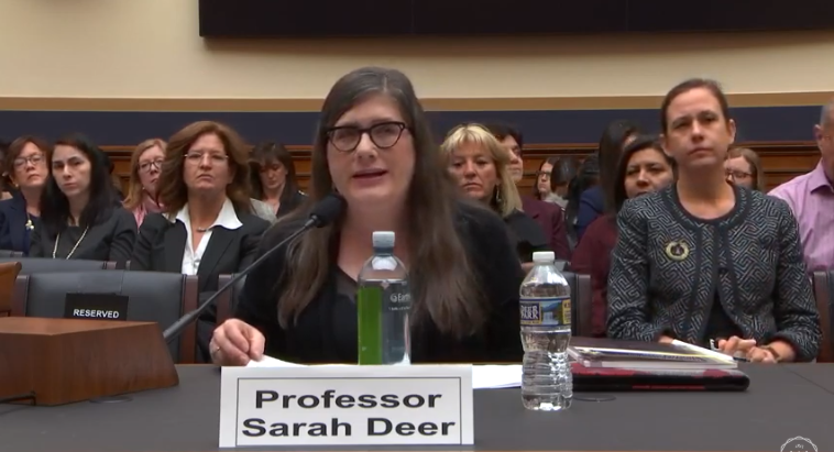 FemMajority's tweet photo. "Native women are living lives marked by continued, repetitive violence...More than 4 in 5 American Indian and Native Alaskan women, or 84 percent, have experienced violence and more than half will experience some form of sexual violence."
--Professor Sarah Deer

#VAWA #SaveVAWA https://t.co/3PApgMyTKW