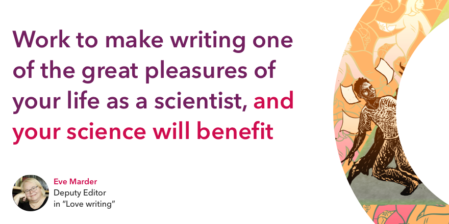 eLifeCommunity's tweet photo. Are you struggling to write your first scientific paper? Eve Marder shares her 5 tips for writing clearly https://t.co/QcL046BpP6 #ecrchat #amwriting https://t.co/Jt065d5Uvl