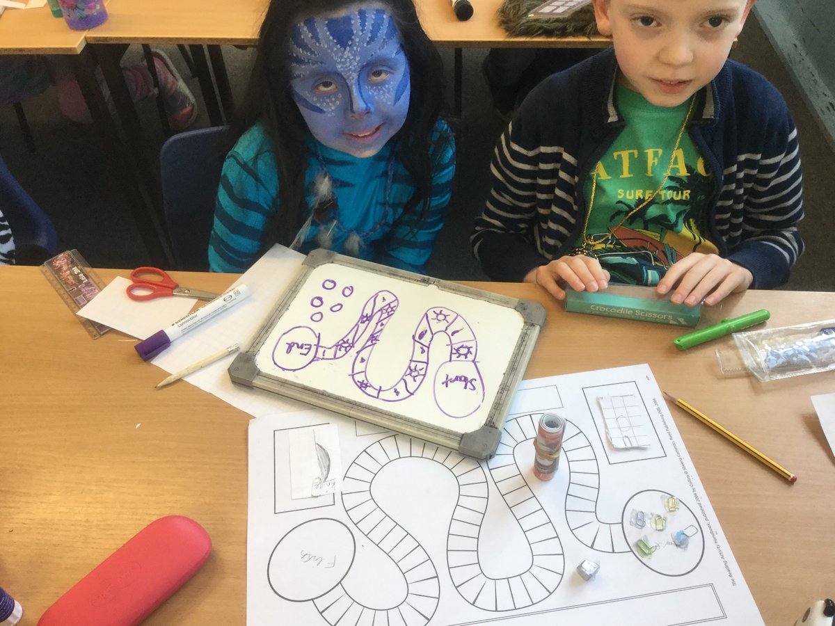 For #worldbookday today Year 4 have been getting their creative juices flowing making board games, thinking about the written instructions whilst making them exciting! I hear you did a fantastic job! Great work.