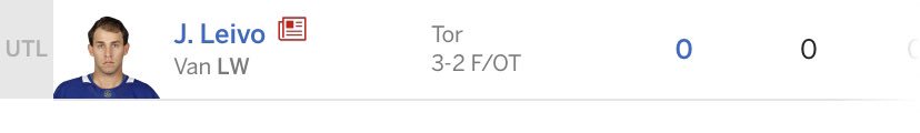So, uh, I guess Leivo doesn’t get credit for his PPG last night? 🧐🤔 <a href="/ESPNFantasy/">ESPN Fantasy Sports</a>