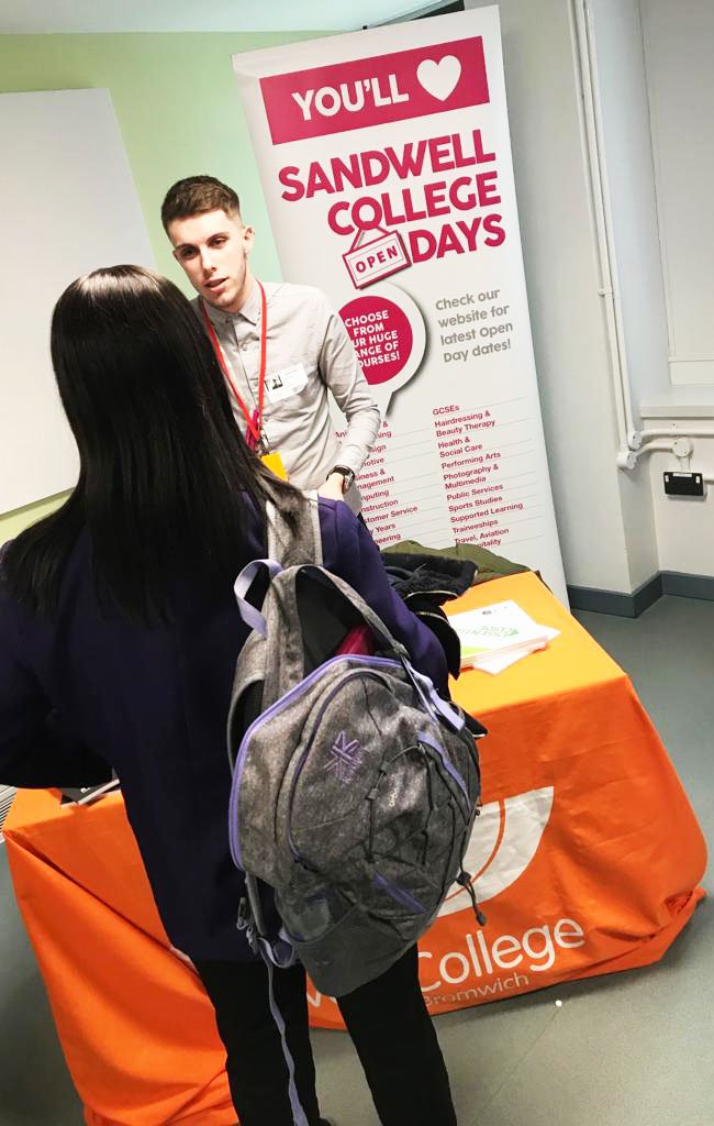 sandwellcollege's tweet photo. Staff from our School Liason team have had a great day visiting the King Solomon International Business School (@kingsolomonibs) to tell their pupils about the courses we offer! #ncw2019 https://t.co/uXp2iIv5aJ