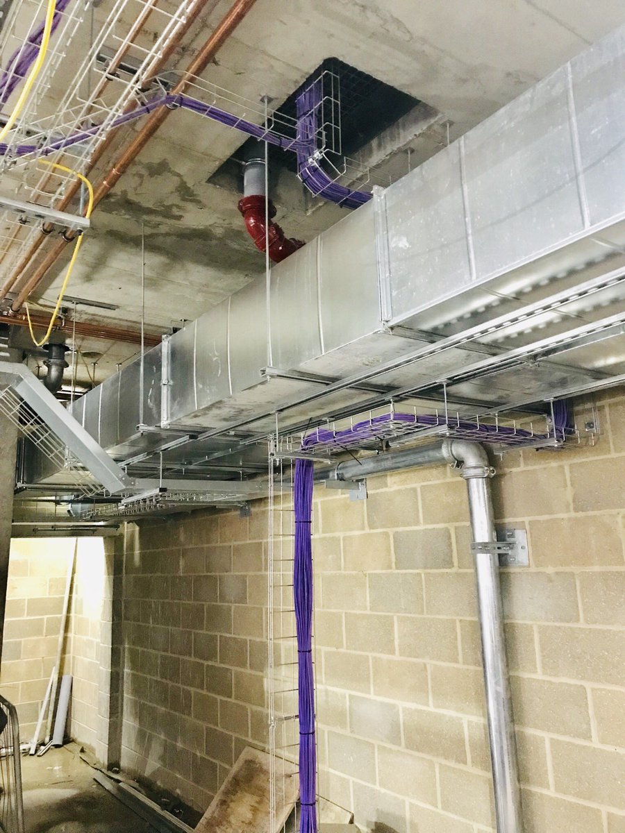 Glow_bell's tweet photo. Data containment getting installation dressed to impress, let’s glow! #TheMovement #gogoglow #basket #data #cat6 https://t.co/6r8pzjLw38
