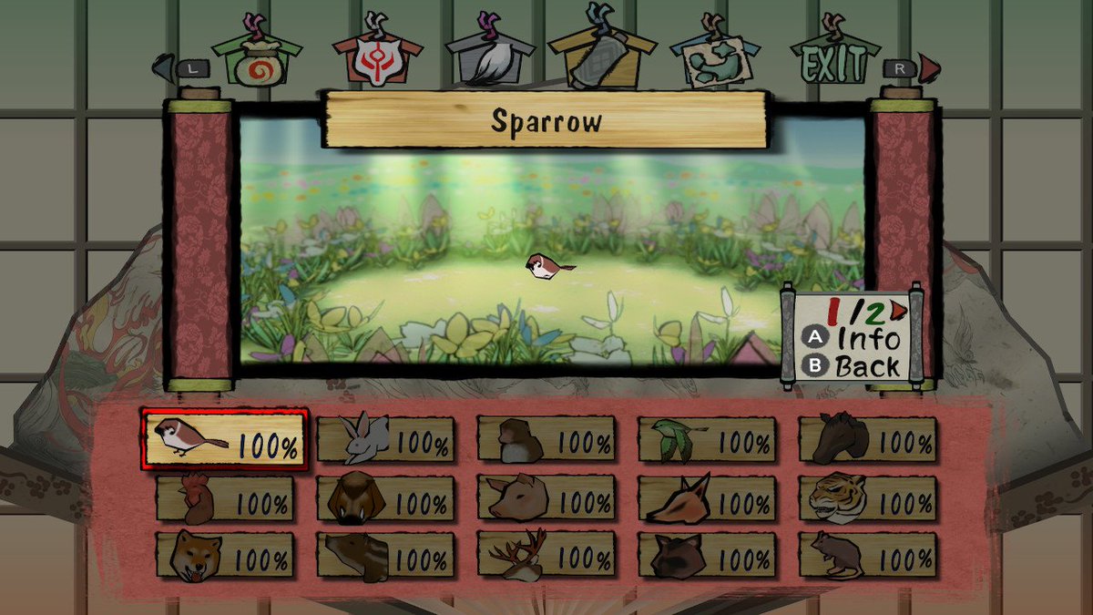 IlJohnny2's tweet photo. [100%] Okami HD (3/3)

- All Animals fed.
- Fish Tome and Bestiary completed. (Not uploading every single photo.)

#NintendoSwitch https://t.co/QOJ6JyNe9d
