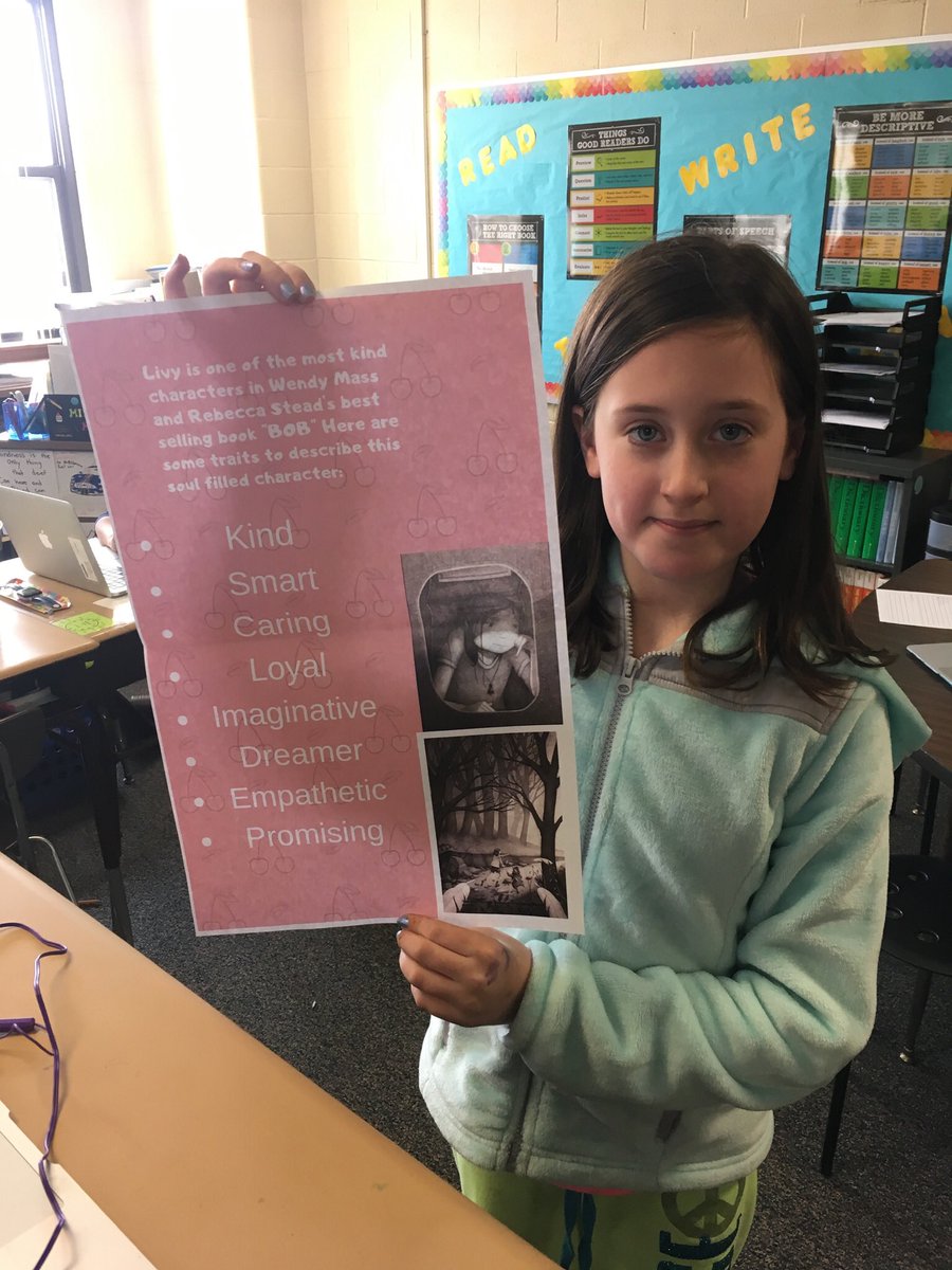 Ss from <a href="/Miss_Mastro/">Miss Mastrodomenico</a> class creating Canva posters to share the theme and character traits for our One Book, One School Book,  Bob. The creativity and reading skills shine through! #HLSReads <a href="/CCSD93/">CCSD93</a>