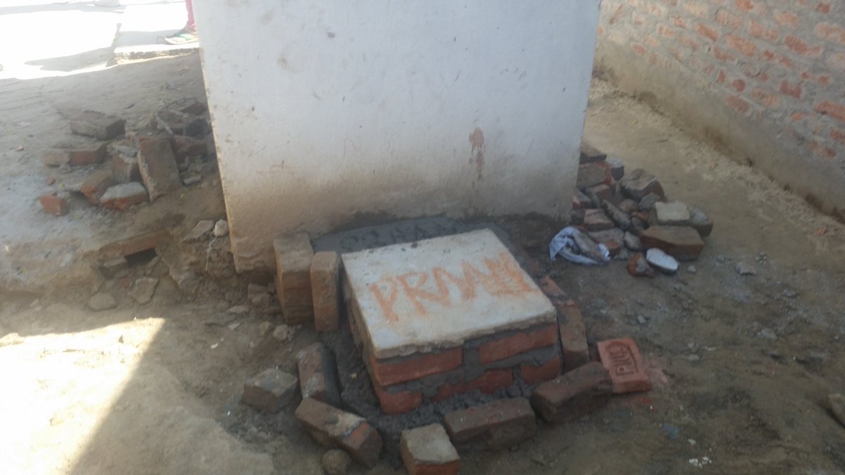 TeamPraan's tweet photo. A little surreal. Watching the Poo Switcheroo be installed into its first latrine. It took some effort on the behalf of @WaterAidIndia &amp; the Sonwa village to make it happen. But now the real test begins. 
@teamwinnovators @SydneyWaterNews 
#SDG6 #SDGs @WaterAidAus @wateraid https://t.co/KrkHnq97r2