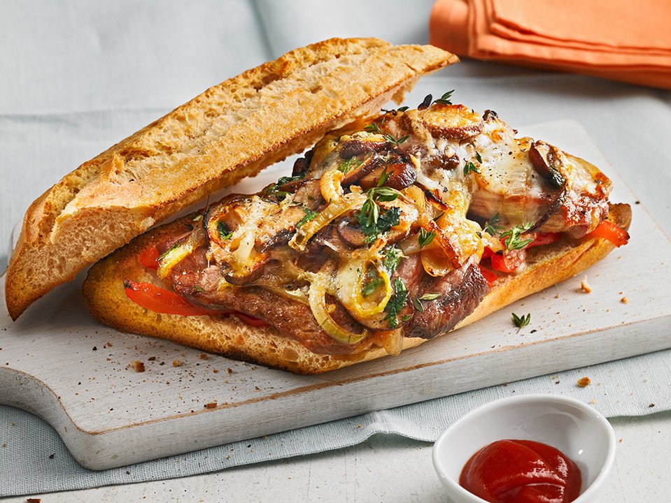 Philly Cheese Steak Sandwich for #ThursdayMotivation