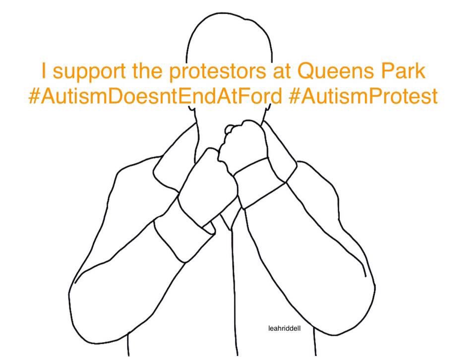 LeahRartist's tweet photo. Autistic children's future don't matter to #fordnation and #MacleodLisa but they matter to me. I stand with the protestors at Queens Park!
I'm one of the Families on the Spectrum!
#AutismDoesntEndAtFord #OnPoli #AutismProtest https://t.co/rLiKsYOqmT