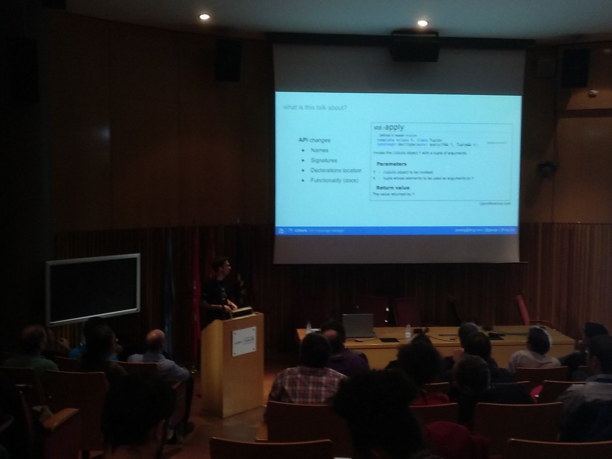 conan_io's tweet image. Our own @jgsogo talking about ABI compatibility at #usingstdcpp