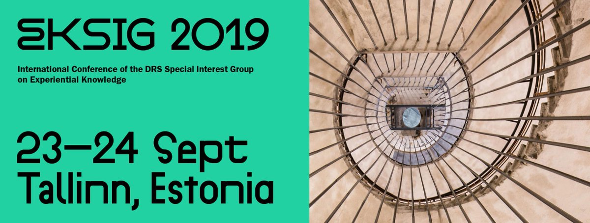 Journal for Artistic Research (@forartistic) on Twitter photo EKSIG 2019 will address the theme of “Knowing Together – experiential
knowledge and collaboration”.
*Date:*Monday and Tuesday, 23 – 24 September 2019
Venue:*Estonian Academy of Arts, Estonia
<a href="/AzadehFatehrad/">Prof. Azadeh Fatehrad</a>
eksig2019.com EKSIG 2019 will address the theme of “Knowing Together – experiential
knowledge and collaboration”.
*Date:*Monday and Tuesday, 23 – 24 September 2019
Venue:*Estonian Academy of Arts, Estonia
<a href="/AzadehFatehrad/">Prof. Azadeh Fatehrad</a>
eksig2019.com
