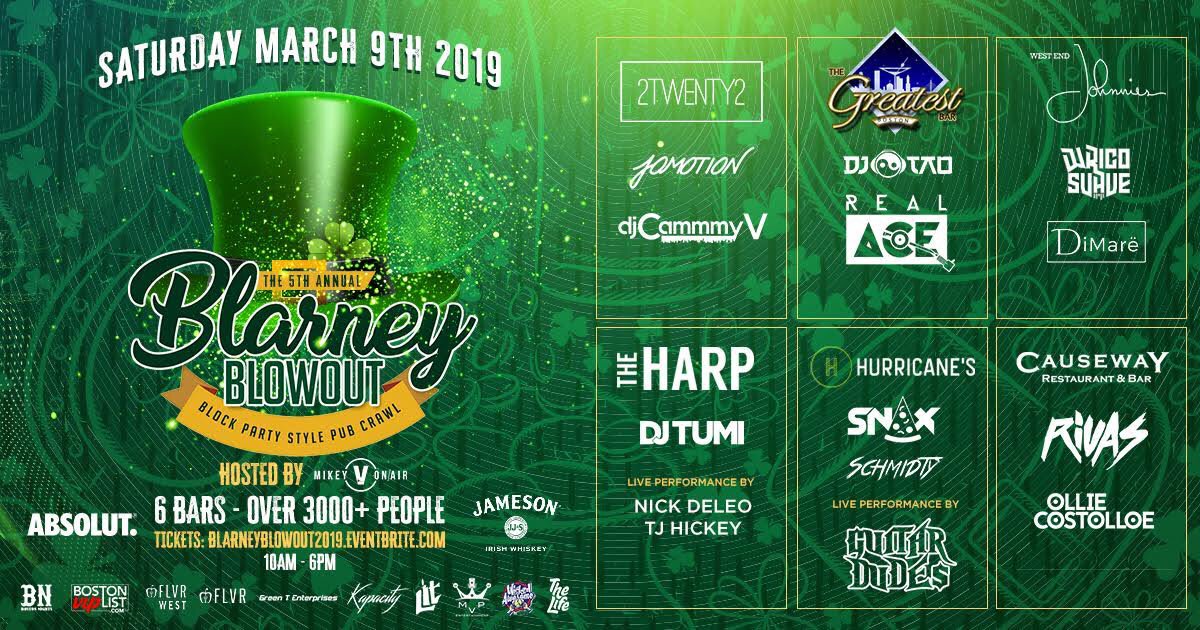222boston's tweet image. Who’s ready?! Make sure you sign up to join in on an amazing event! #blarney2019 #2TWENTY2 #stpatricksday #daydrinking #boston