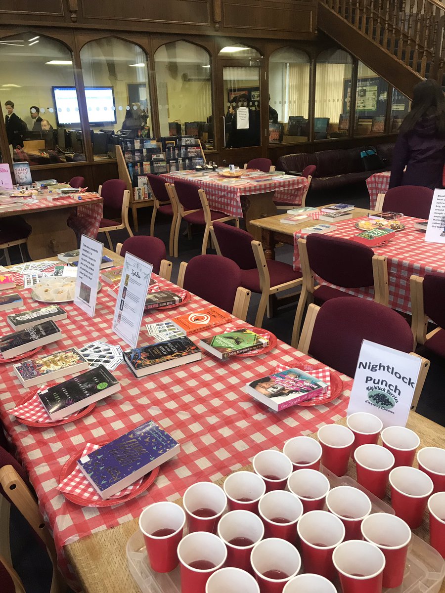 LibraryBancroft's tweet image. All ready for our Book Tasting! @BancroftsSchool #WorldBookDay2019