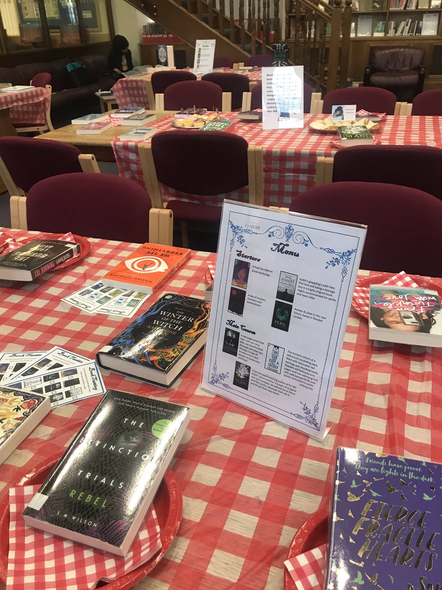LibraryBancroft's tweet image. All ready for our Book Tasting! @BancroftsSchool #WorldBookDay2019