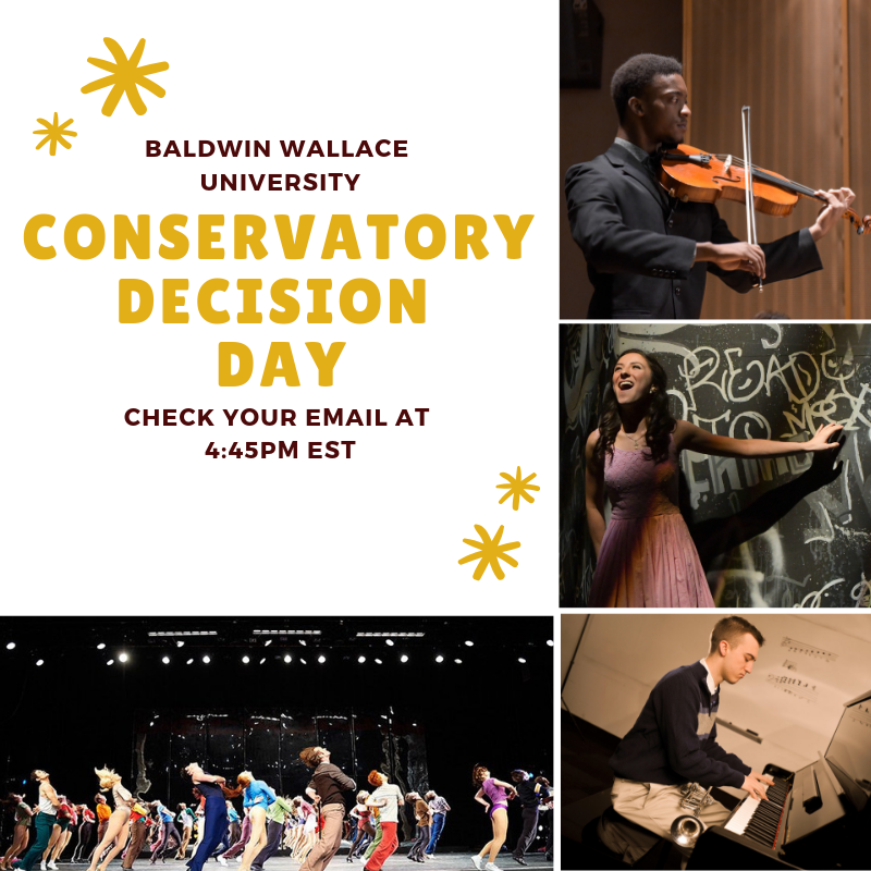 BWadmission's tweet photo. 🐝 The moment we have all been waiting for... it’s @bwconservatory decision day! 🎭🎹🎼 #YJ4L https://t.co/3g7QoW35NX