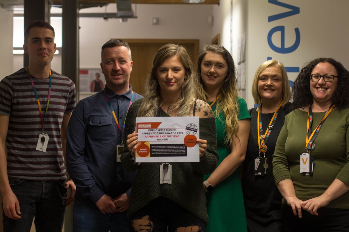 CalderdaleCol's tweet photo. Well done to all the apprentices who have won the Employers' Choice Awards today. See you all at the @VicTheatre for the Star Awards in June! #NAW2019 - @MAYFIELDTRUST, @fhapltd, @CoveaInsplc https://t.co/b74xKb8fBC