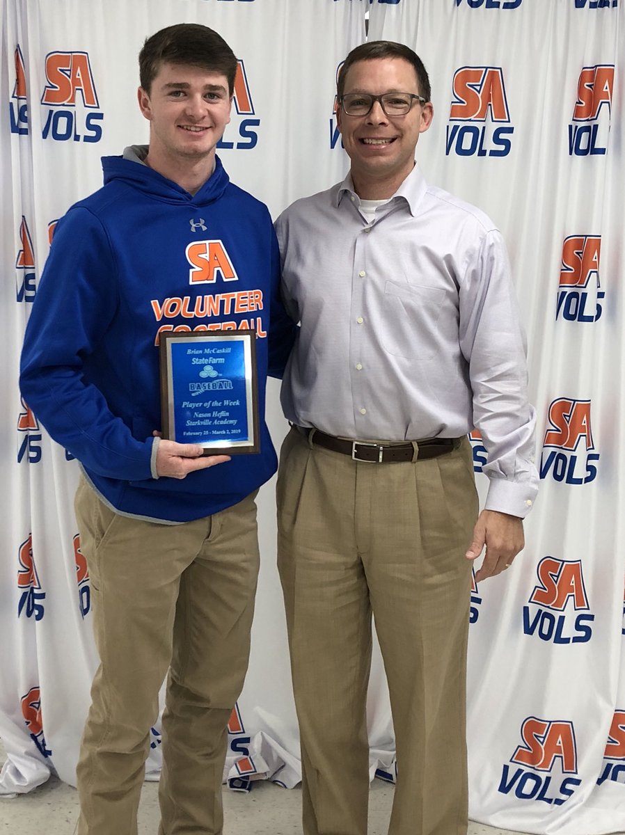 gosavolssports's tweet photo. Congrats Nason. @BrianMcCaskill #StateFarm player of the week. https://t.co/NxvLg1AxNR