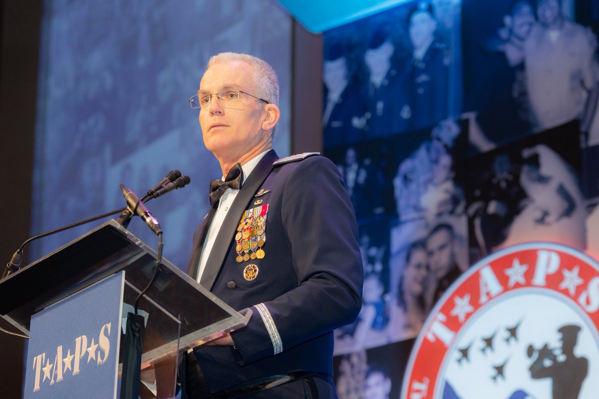 'If all I had to do tonight was say thank you, it wouldn't be enough,' said Vice Chairman @thejointstaff #GenSelva at #TAPS25th Honor Guard Gala. 'It is comforting to know that when we go out to do what we do, there will be TAPS to care for those left behind.' #LoveLivesOn