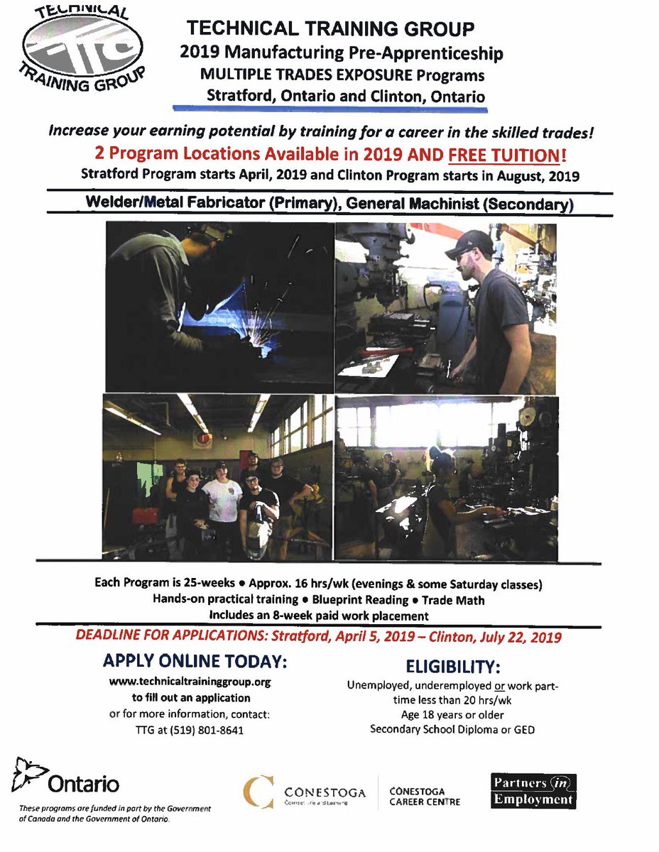 Mitchell DHS (@mitchelldhs) on Twitter photo MDHS Blue Devils who are in Grade 12 and thinking about Apprenticeship in Welding/Metal Fabricating or General Machinist.
Check out the opportunity from Technical Training Group:
<a href="/MDHSdevils/">MDHS Devils</a> MDHS Blue Devils who are in Grade 12 and thinking about Apprenticeship in Welding/Metal Fabricating or General Machinist.
Check out the opportunity from Technical Training Group:
<a href="/MDHSdevils/">MDHS Devils</a>