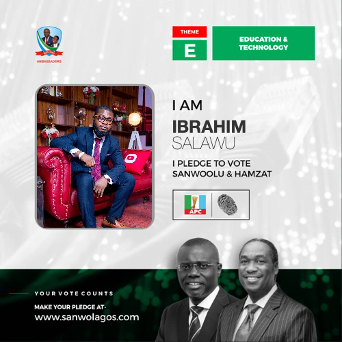 MrIbrahimSalawu's tweet photo. The Gubernatorial election is barely 2 days away! I am voting @jidesanwoolu #ForAGreaterLagos
Mr Babajide Sanwoolu has an amazing track record with his achievements in the private & public sector, and his blueprint for the development of Lagos, #ProjectTHEME is pure genius! https://t.co/cKaATQJei1