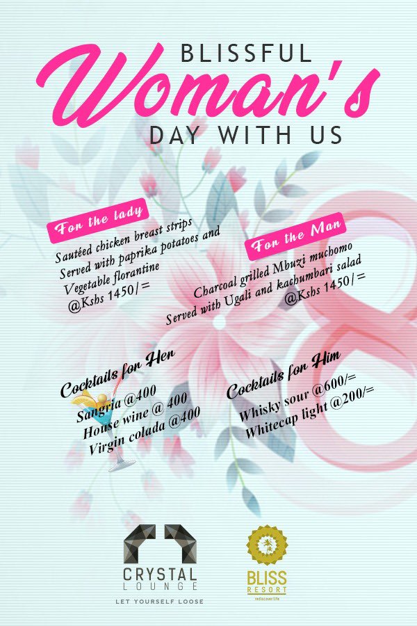 Bliss_Resort's tweet photo. Make it a date with that special someone #InternationalWomensDay2019 only #blissresort https://t.co/rfK5Z6NxMf