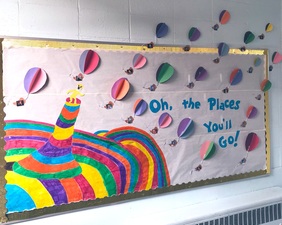 StPXDeutschmann's tweet photo. Honoring the Deutschmann House Seniors! Notice Brandy as “you” from the Dr. Seuss classic “Oh, the Places You’ll Go” https://t.co/D7mfWBPyhY