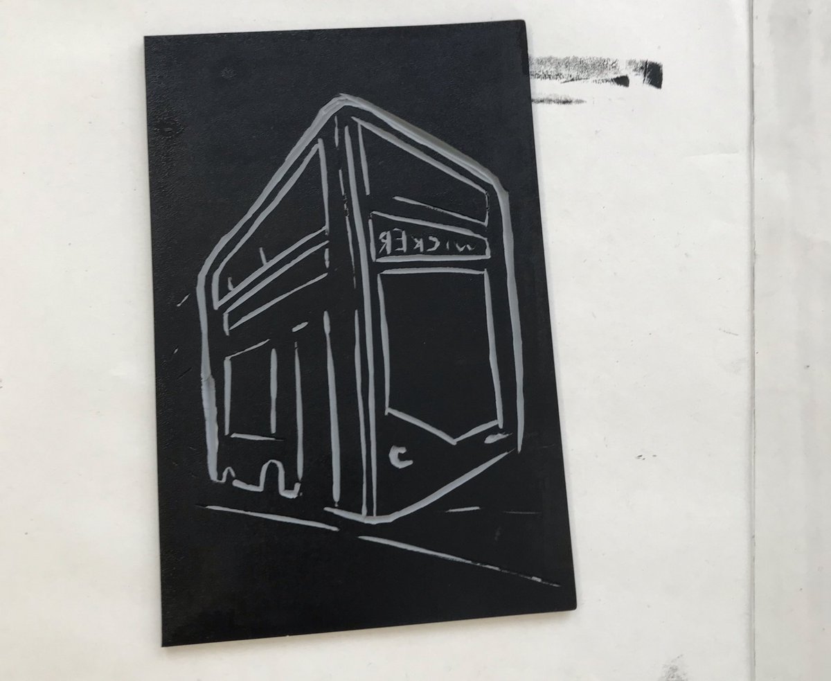 JL_Legui's tweet image. #linograph workshop for #OnceUponaTwon project ⚡️