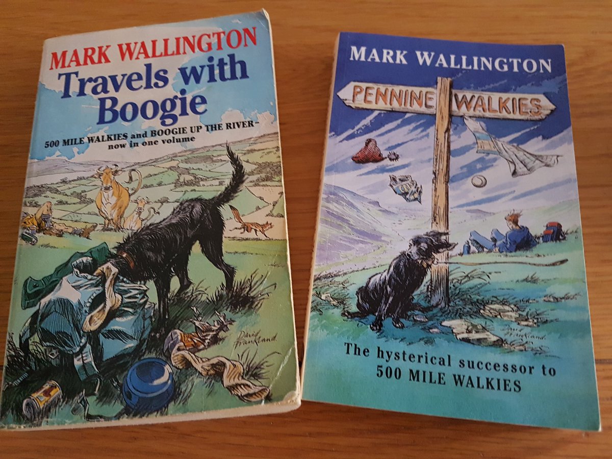 WalkliteBT's tweet photo. My all time favourite long distance walking (and boating) books! Very funny, they also include a dog! #WorldBookDay #Favouritebooks #Longdistancewalks #Walkingwithadog #Laughoutloudfunny https://t.co/ObaS3NnIoa