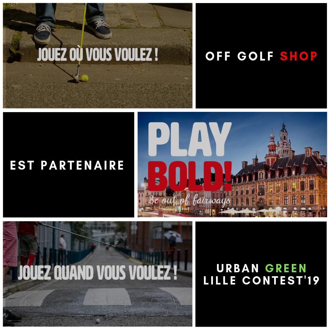 OffGolfShop's tweet photo. Nous sommes fier de soutenir la Fédération Française de Street Golf en tant que que partenaire du championnat de France et serons présents lors de la première étape ce samedi à l'Urban Green Lille Contest'19. 
#PlayBold #BeOutOfFariways #FFSG #StreetGolf #UrbanGolf https://t.co/zjo89w4Rit