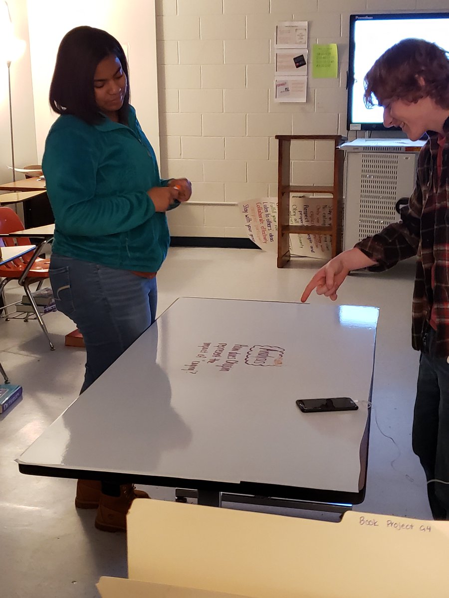 MsHP_English's tweet photo. Collaborating to look at elements of Chopin's "Story of an Hour"! #HCPSLearning https://t.co/m2yzpePkOu