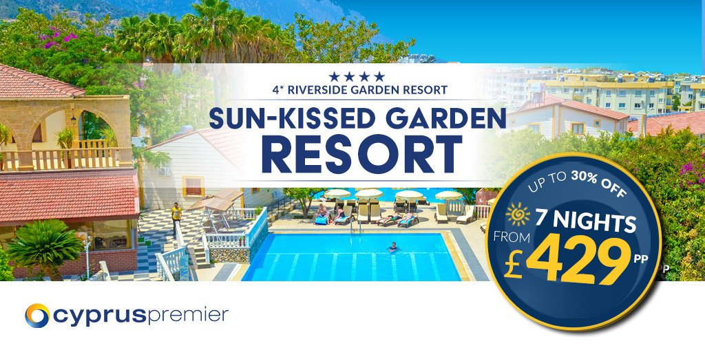 CyprusPremier's tweet photo. Sun-kissed resort with luscious gardens and aqua park - 7nt LGW from only £429pp! Special offers incl. FREE 2-Day Car Hire &amp; 1st Child Stays FREE! #NorthCyprus #BargainHolidays #TravelAgents #DoYouTravel
View:  https://t.co/eeNhV71JO2
Download:  https://t.co/dClE63Dg3F https://t.co/Mi3f4B0Igo