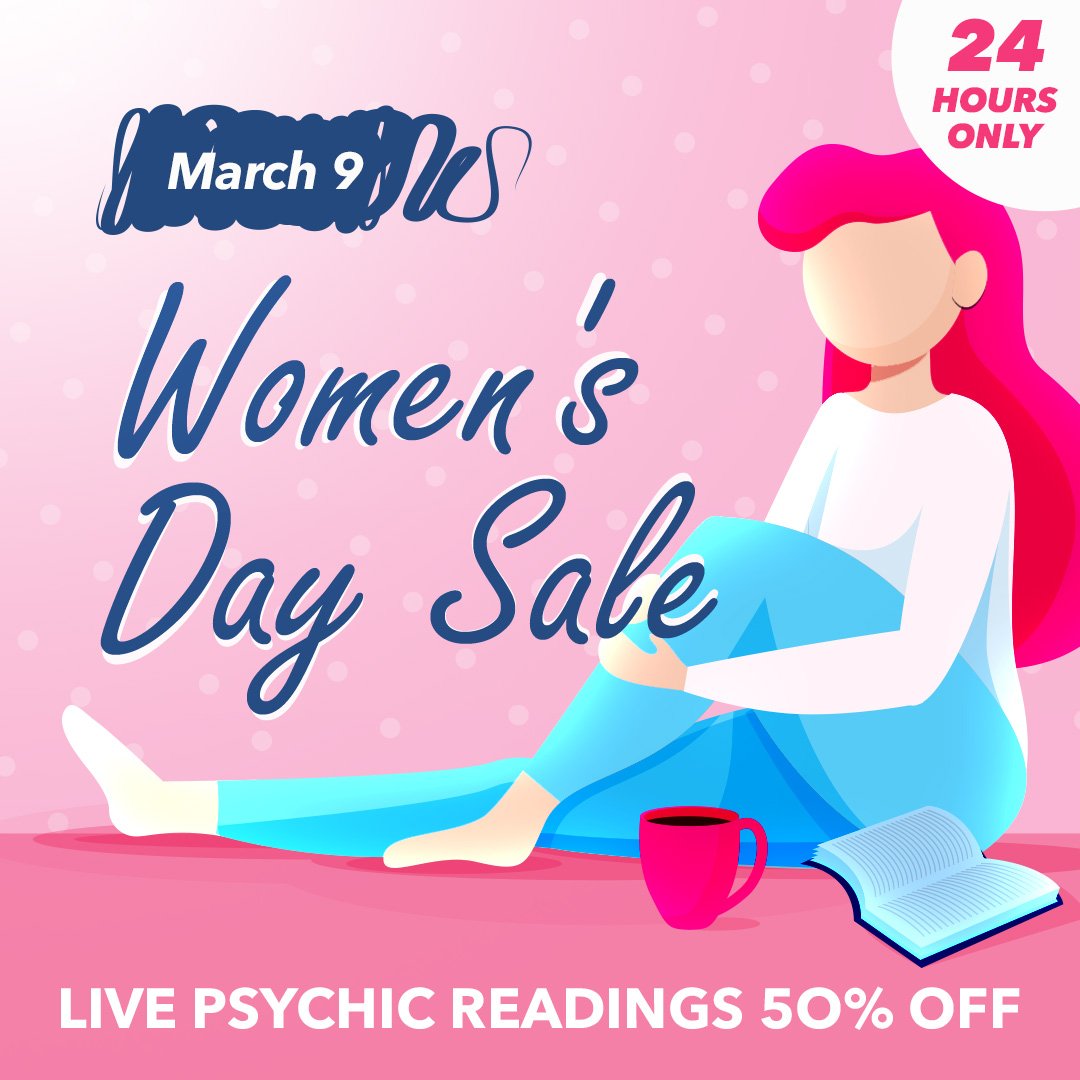 psychicbitwine's tweet photo. We believe self-expression and asking all the right questions is good for us ladies. So we also encourage you to join our Women's Day Sale and get the answers you need - for 50% OFF! Get video &amp; chat psychic readings, This Saturday only on Purple Garden--->https://t.co/hk99X57giE https://t.co/YQO41ywNeC