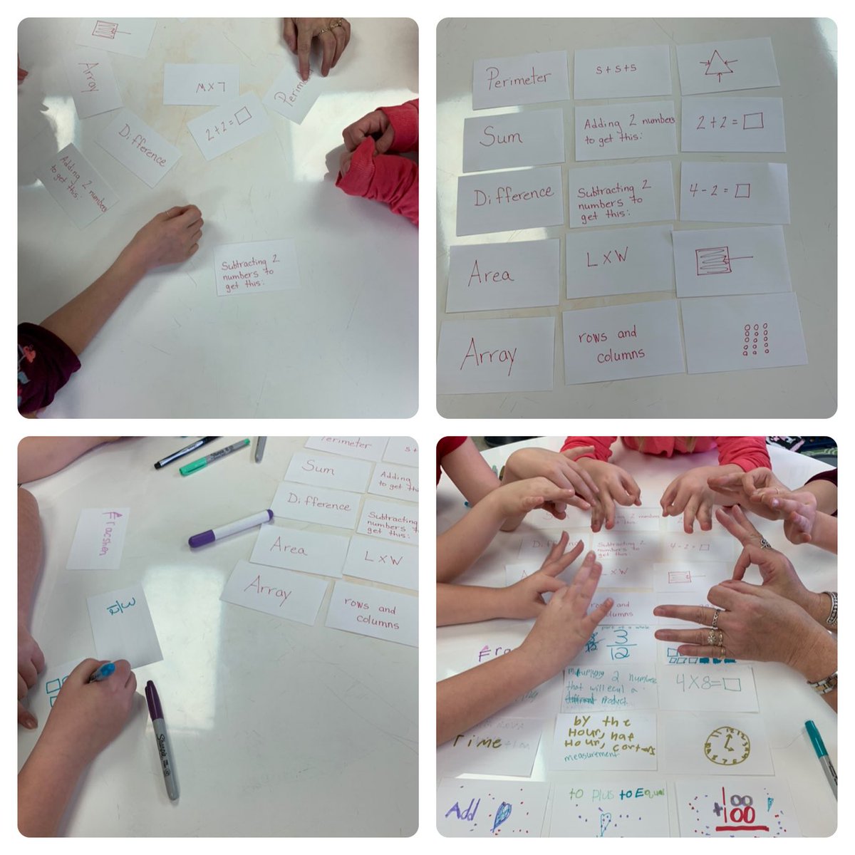 Extending thinking thru NOT Matching Double Trouble, but TRIPLE Trouble with math vocabulary.  Matching words with vocabulary with illustrations THEN creating their own! #GoBeyondLampasas #leadkwe ⁦<a href="/LampasasKWE/">Kline Whitis Elem</a>⁩ ⁦<a href="/lead4ward/">lead4ward</a>⁩ ⁦<a href="/LampasasISD/">Lampasas ISD</a>⁩