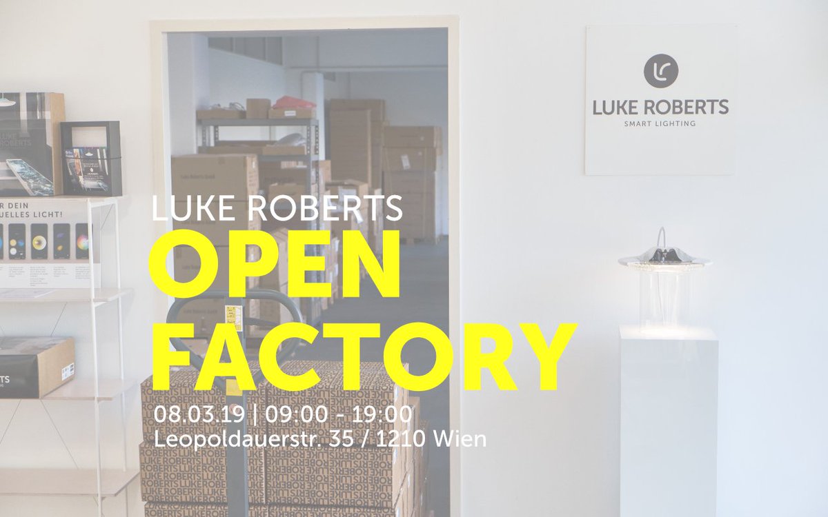 See how our lamps from #2Min2Mio are produced in Vienna. Open Factory tomorrow (Friday) 9am - 7pm. Special outlet discounts are available!
eventbrite.com/e/luke-roberts…