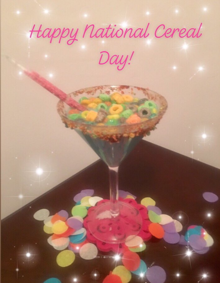 Happy #NationalCerealDay #cheers