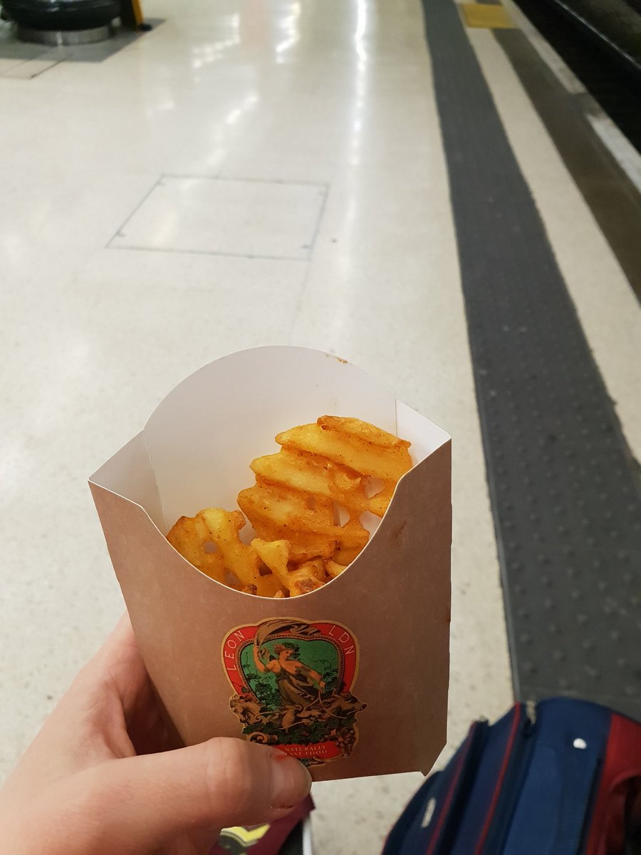 Absolture rip off @leonrestaurants in Euston. Got about 6 baked chips. Most expensive chips in London. Lolz