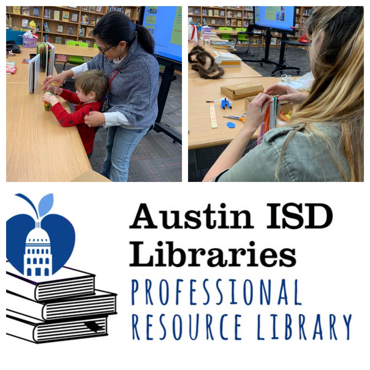 AustinISDLibs's tweet photo. Thank you @WinnWildcats for hosting Interactive Storytelling PD! We enjoyed using your beautiful library space! #AISDHome #AISDReads #MakerLibraries https://t.co/gGWzIrLaJe